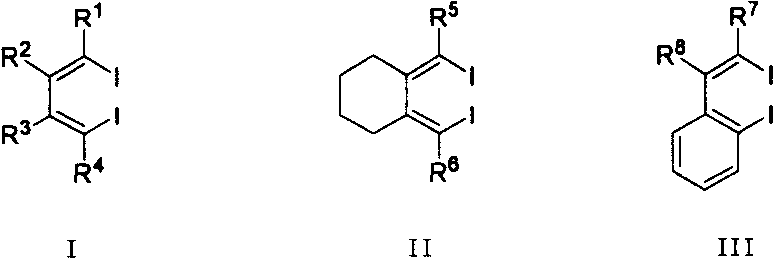 Method for synthesizing multiple fluoro-substituted naphthalene derivative from hexafluorobenzene