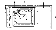 Double-frequency tag with low frequency and ultrahigh frequency