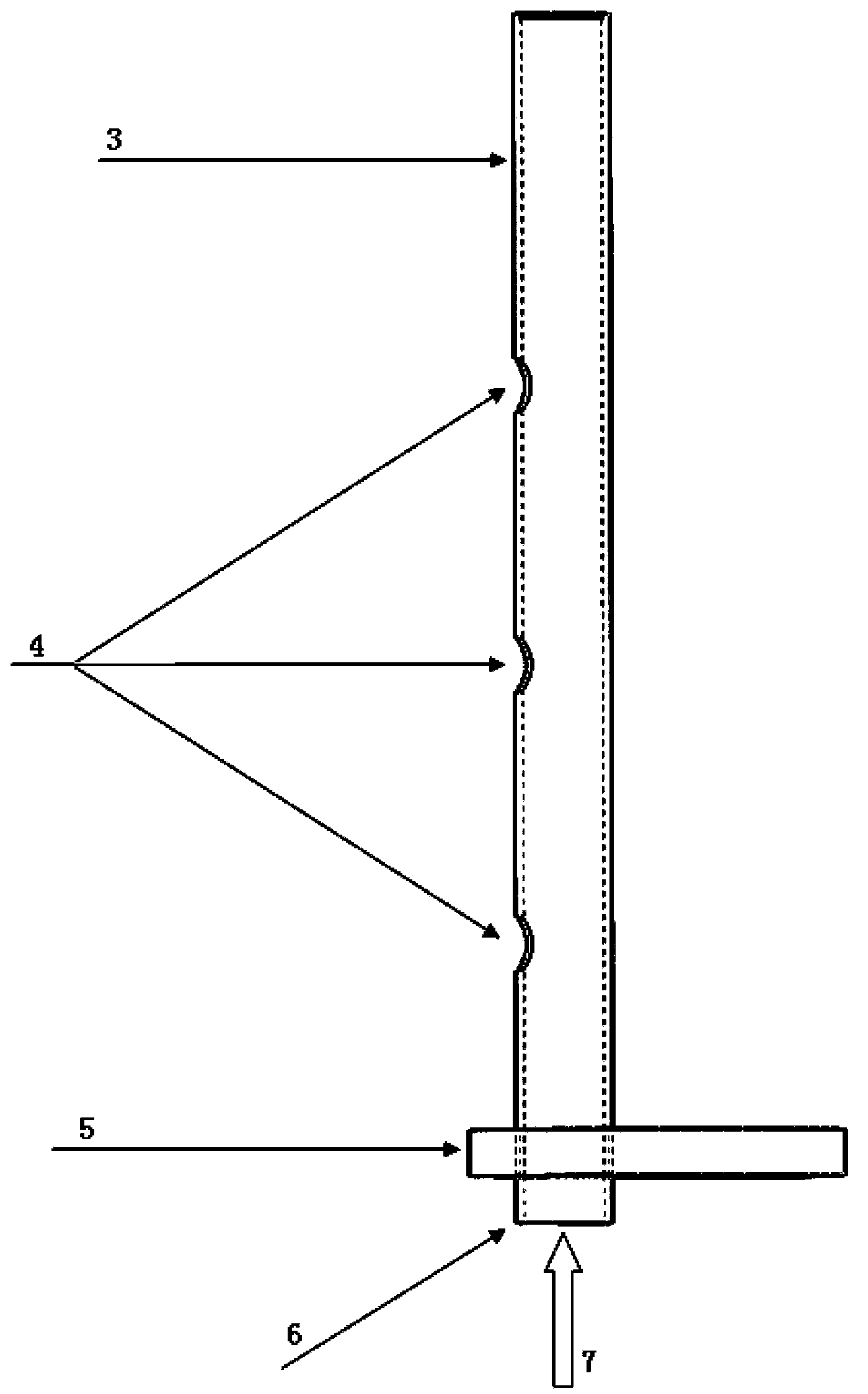 Internal circulation type solid particle air heat absorber for solar thermal power generation