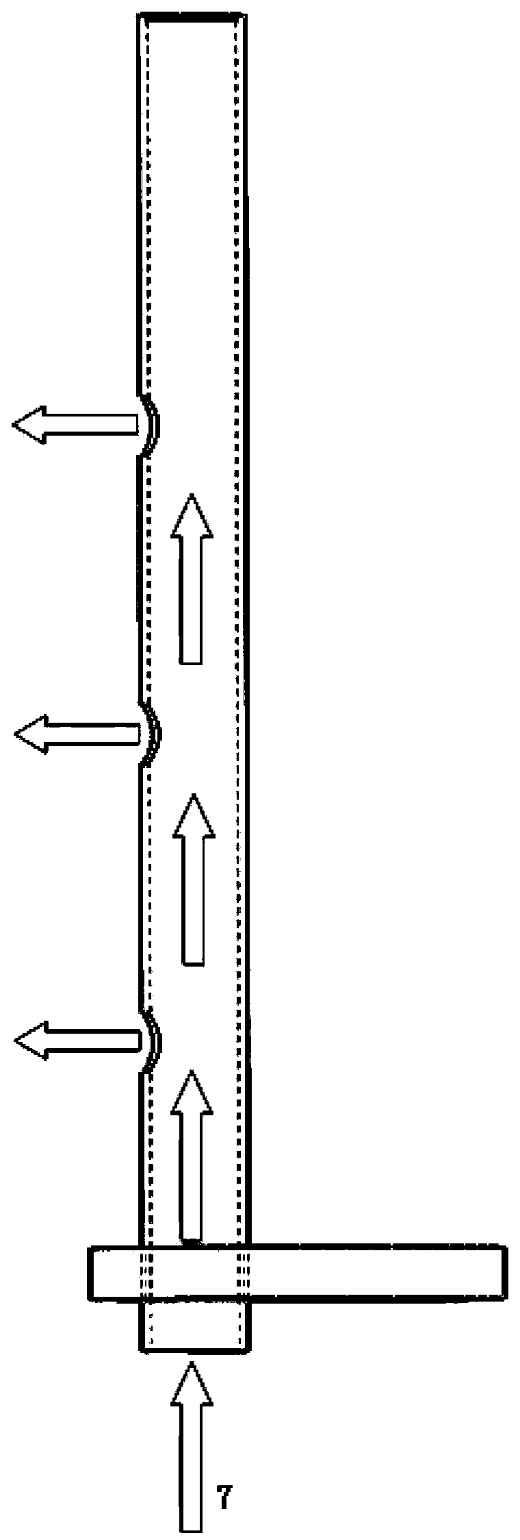 Internal circulation type solid particle air heat absorber for solar thermal power generation