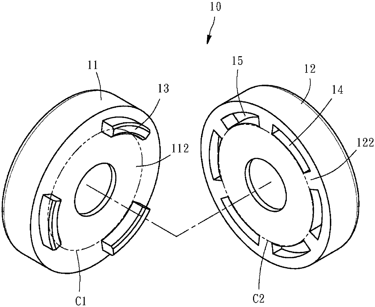 Steel ball spacer ring of linear transmission device