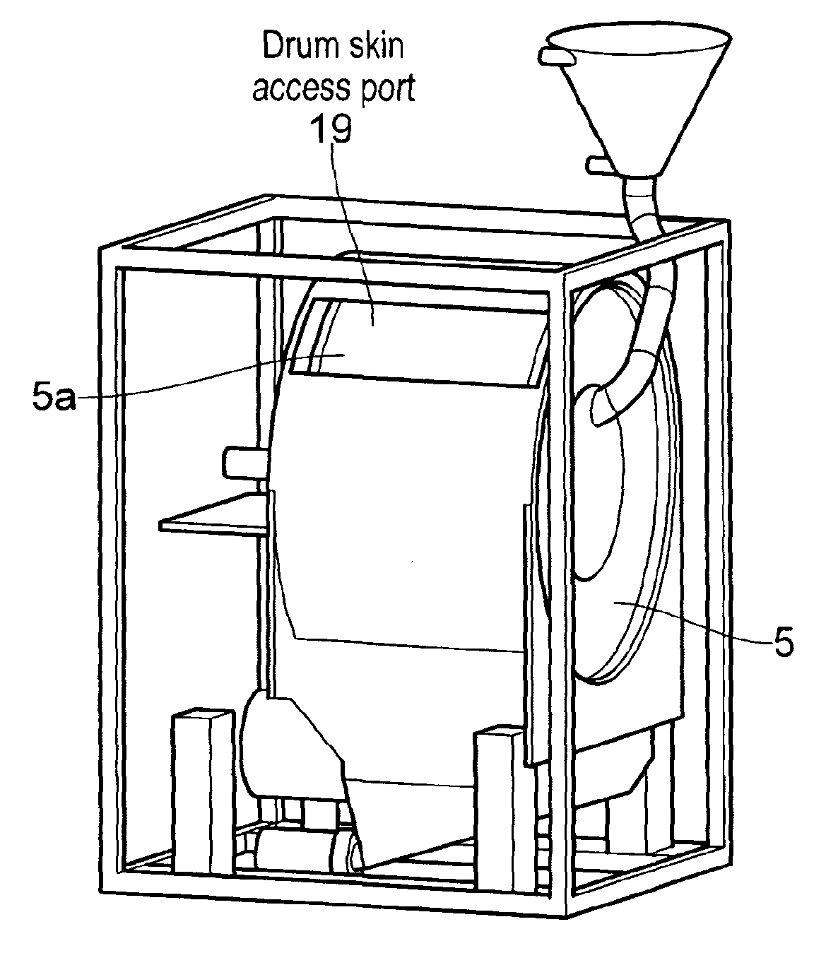 Cleaning apparatus for soiled substrates having a removable cage sealing means