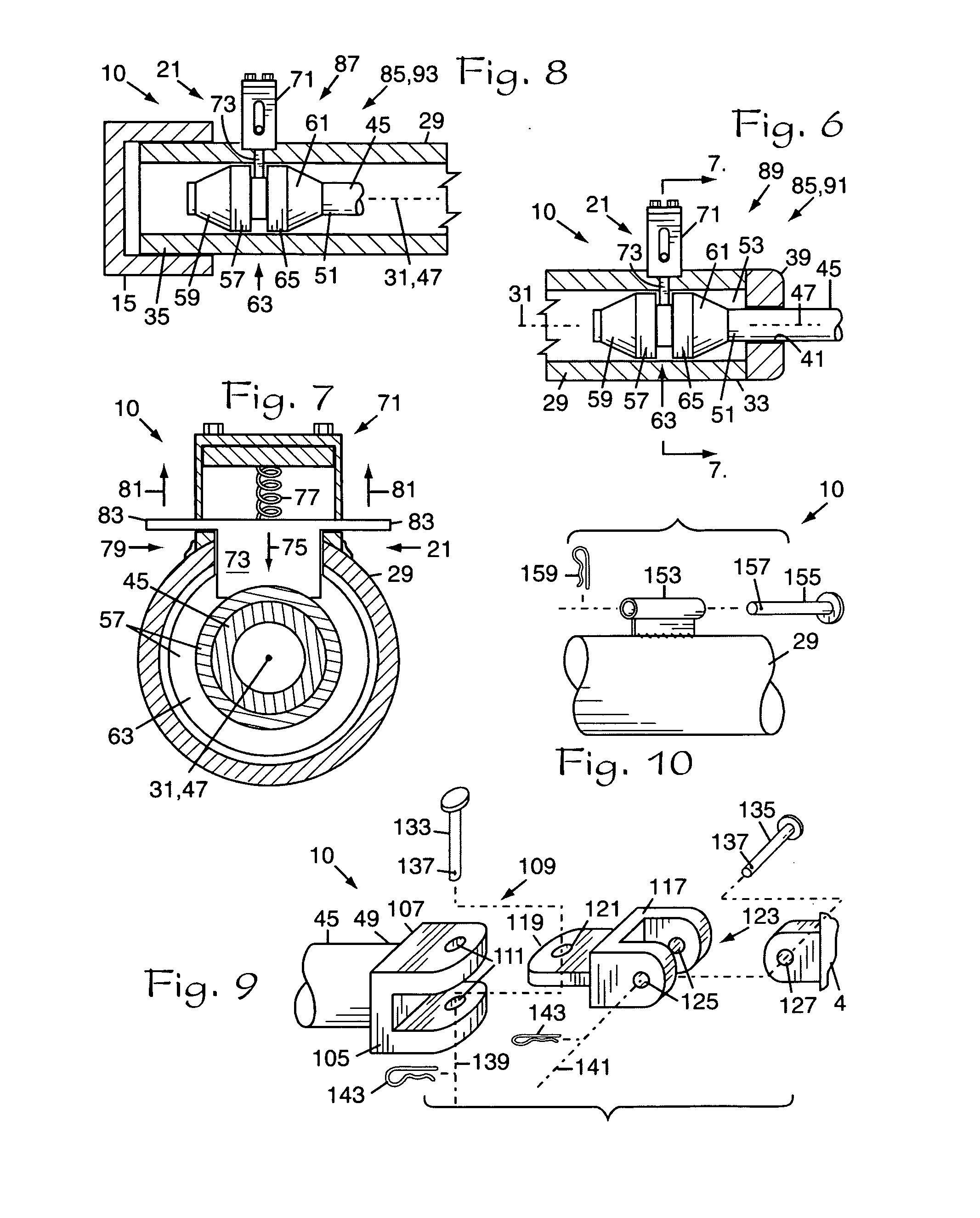 Tow bar having orthogonally-articulated towed-vehicle connectors