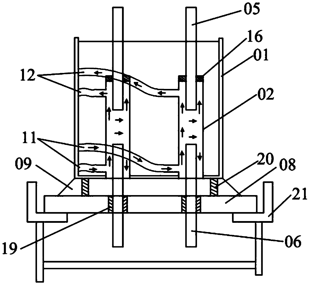 Assembly type concrete structure grouting sleeve node acceptance device and using method thereof