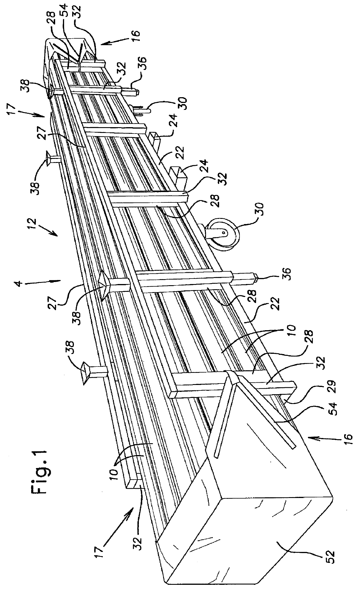 Returnable packaging system for elongated members