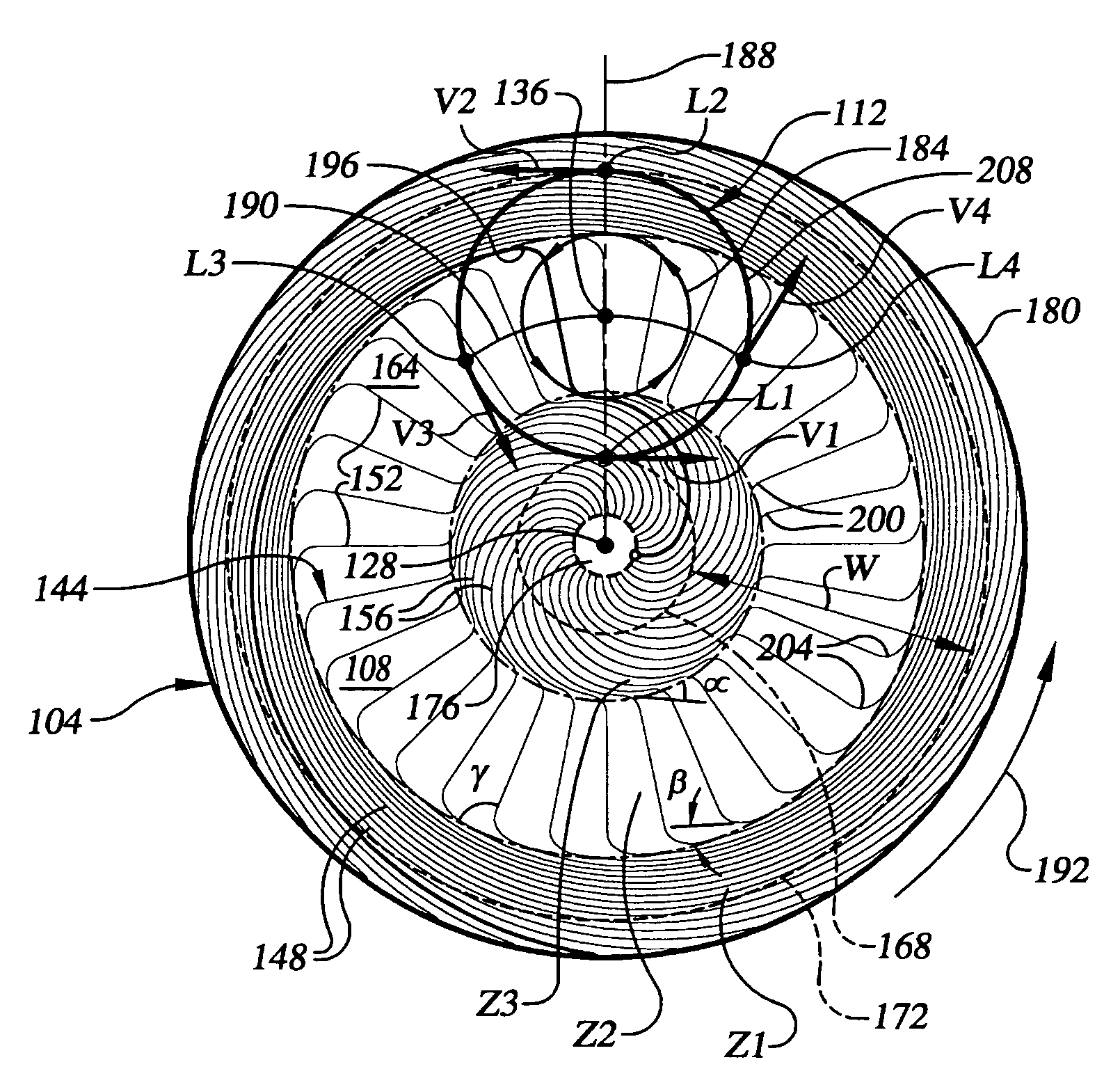 Polishing pad having grooves configured to promote mixing wakes during polishing