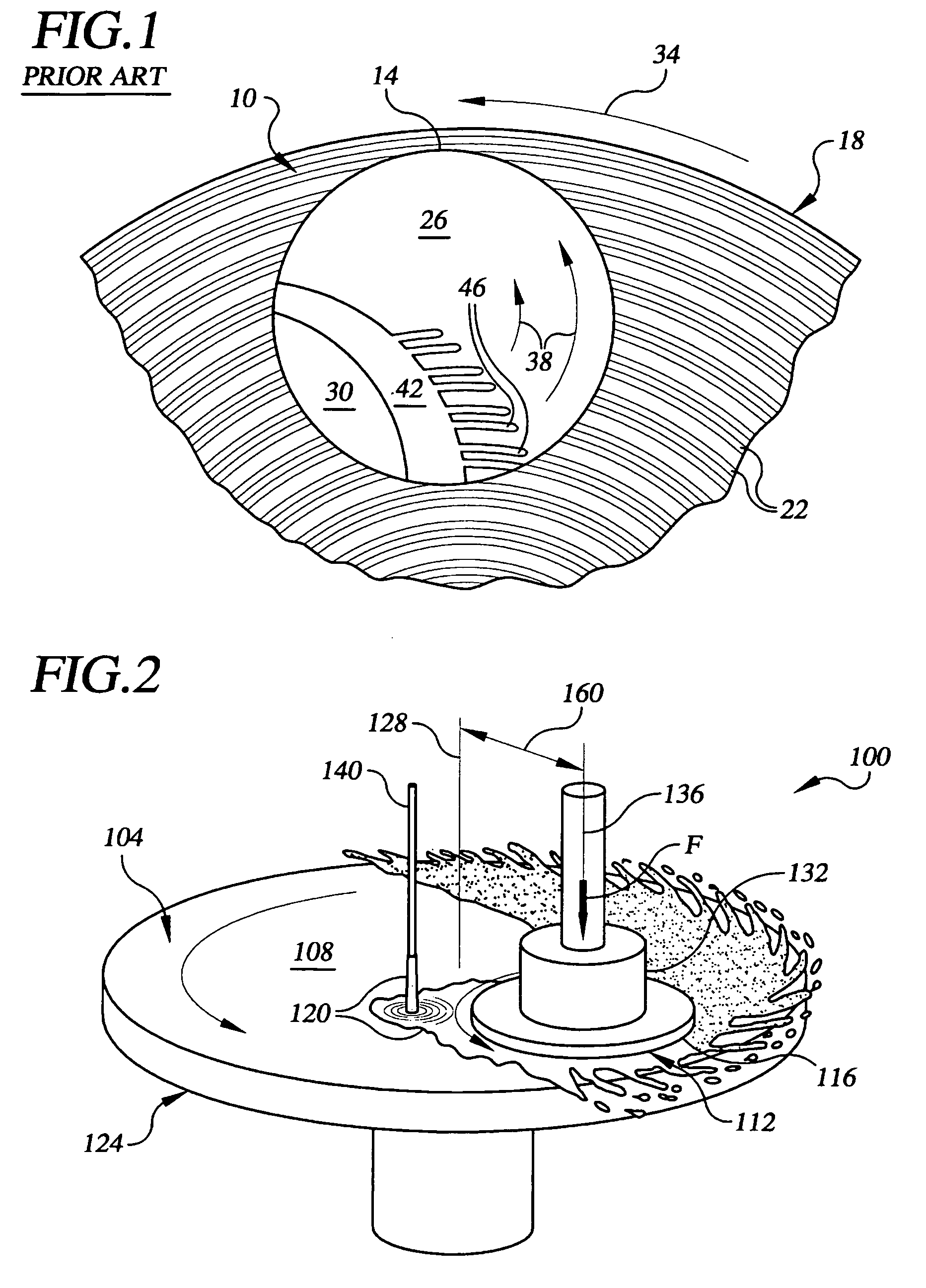 Polishing pad having grooves configured to promote mixing wakes during polishing