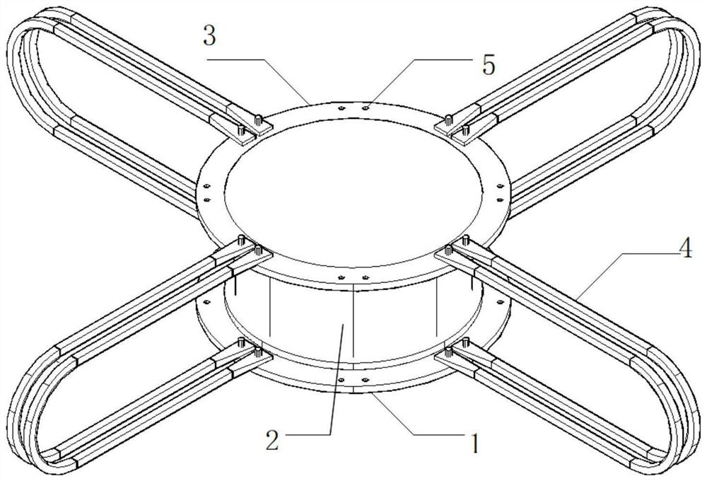 External metal damper combined rubber shock insulation support and installation and maintenance method thereof