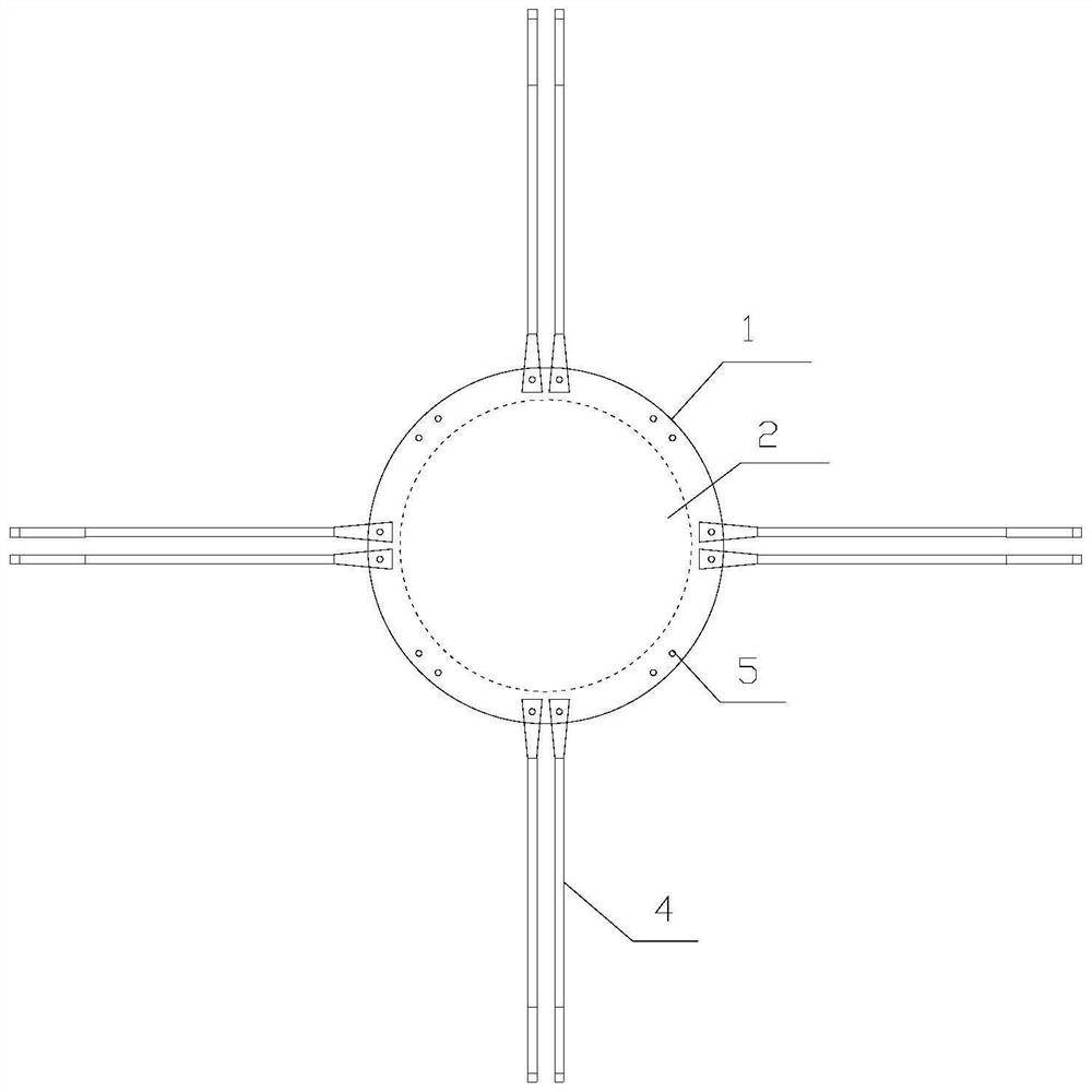 External metal damper combined rubber shock insulation support and installation and maintenance method thereof