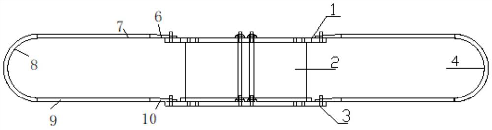 External metal damper combined rubber shock insulation support and installation and maintenance method thereof