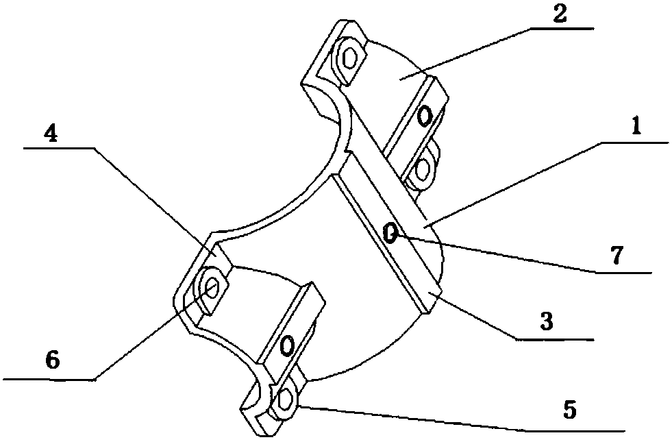 A special connecting piece for milking parlor fence