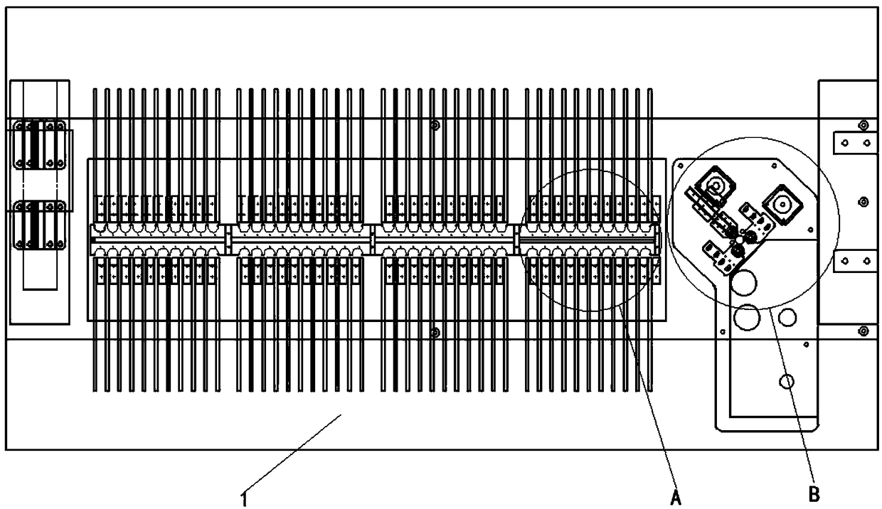 Blood collecting tube information marking and multi-point blood collecting window in-place conveying system