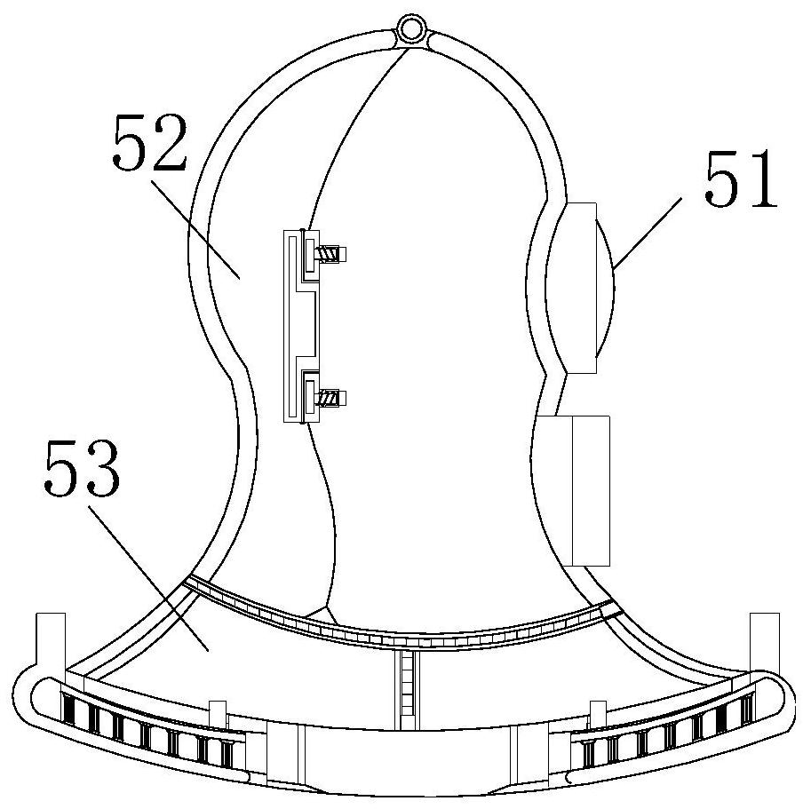 Splicing multiple detachable structures to form a fire emergency hood with atomization and cooling