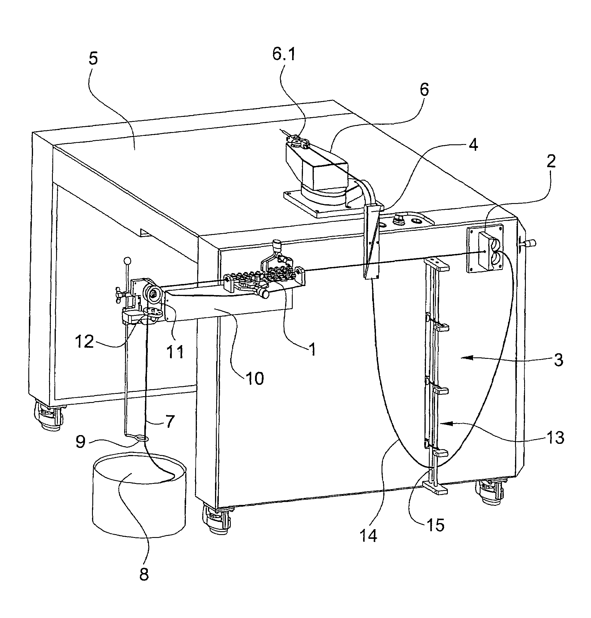 Wire-feeding device for a wire-processing machine