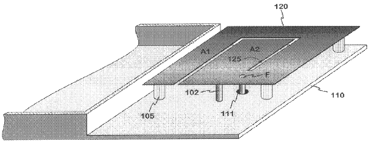 Internal antenna for an apparatus