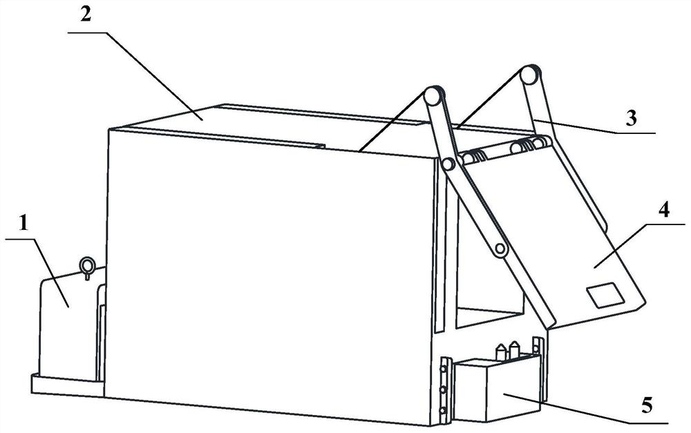 Heating furnace door device with stable and rapid opening and closing functions