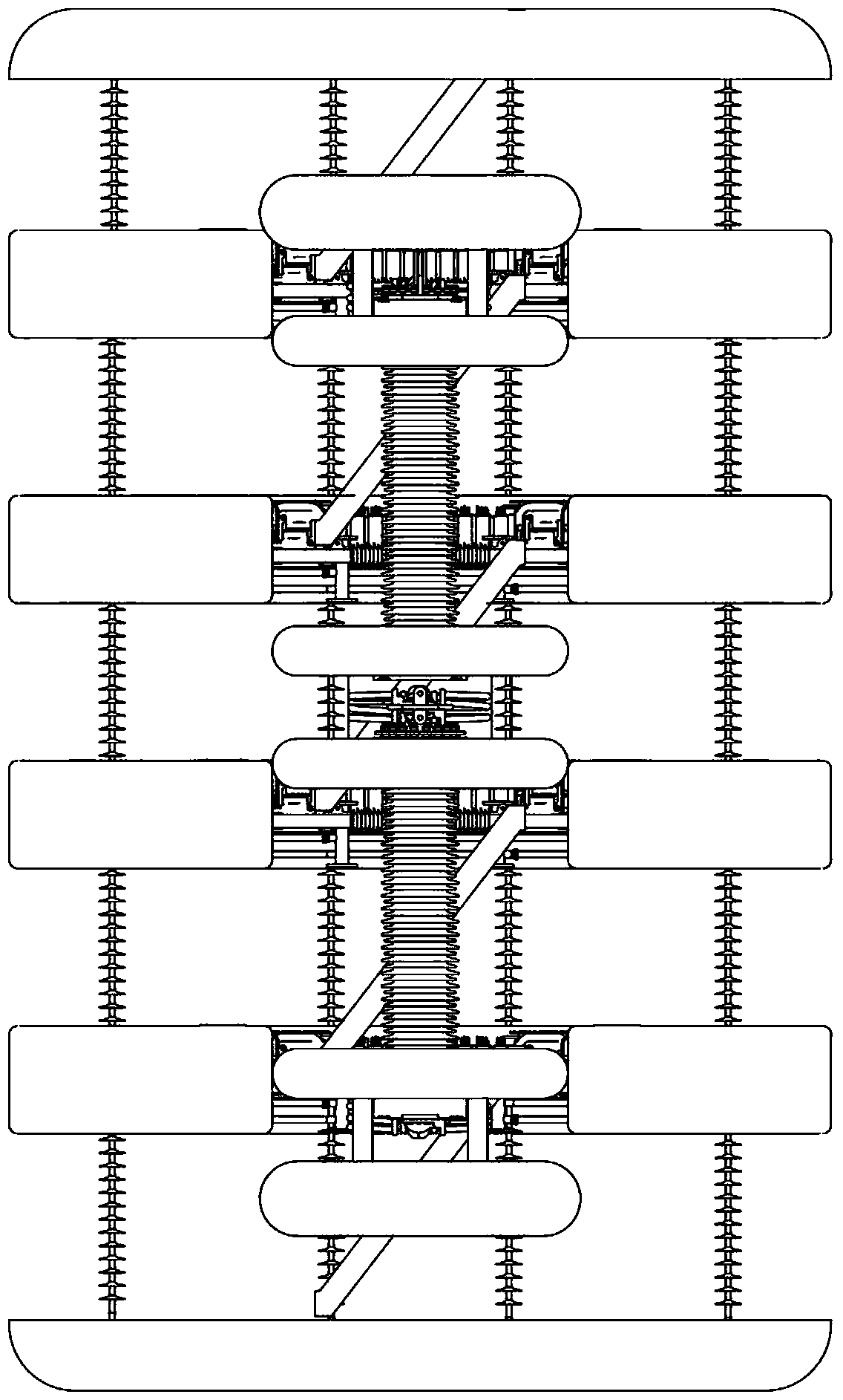 A thyristor converter valve tower for high-voltage direct current transmission