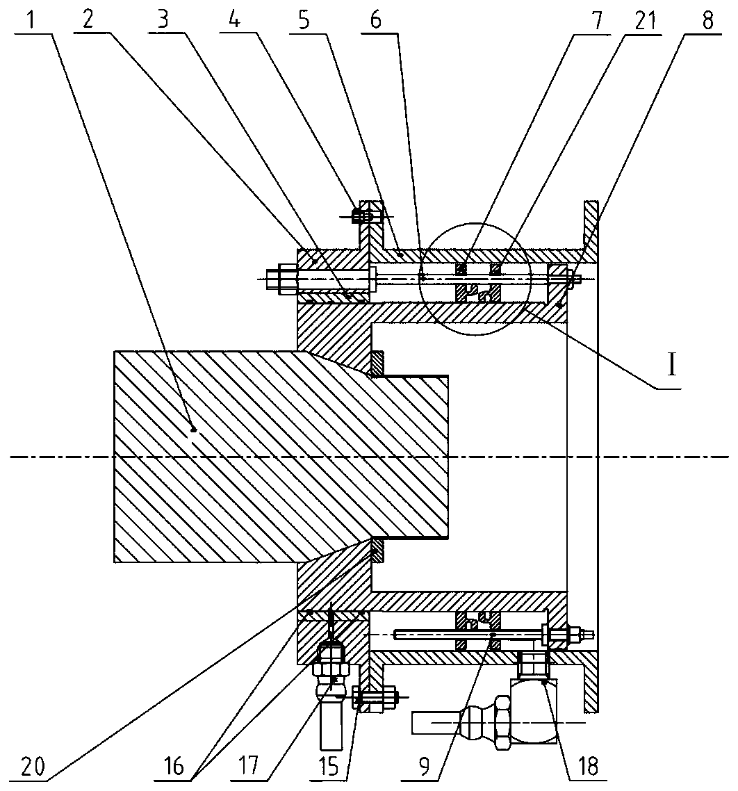 A parameter-adjustable squeeze film damper performance test device