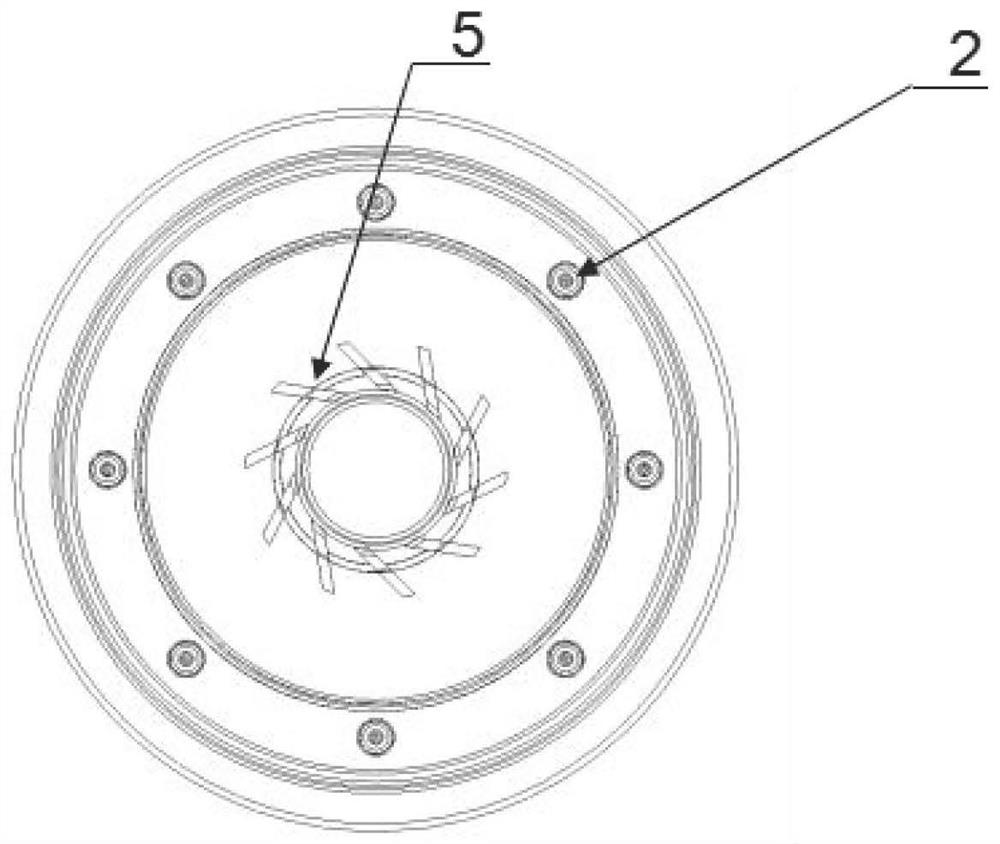 Supersonic spiral bladeless dust collection device suitable for coal mine transfer point