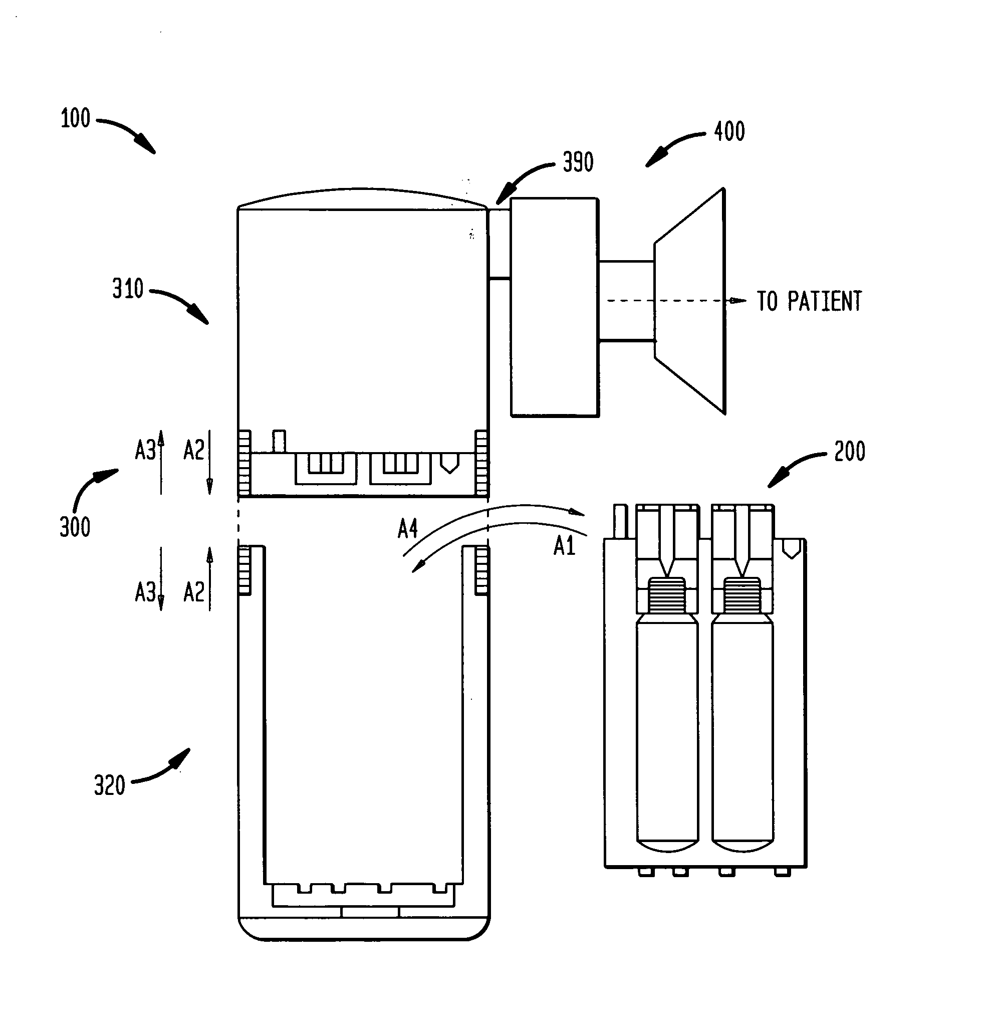 Method for administration of therapeutic gases