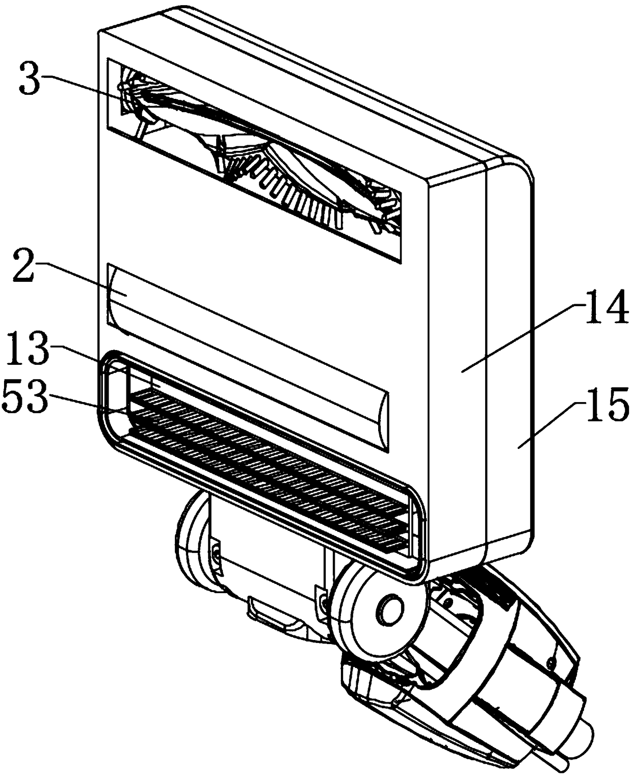 Cleaning device applied to cleaning equipment