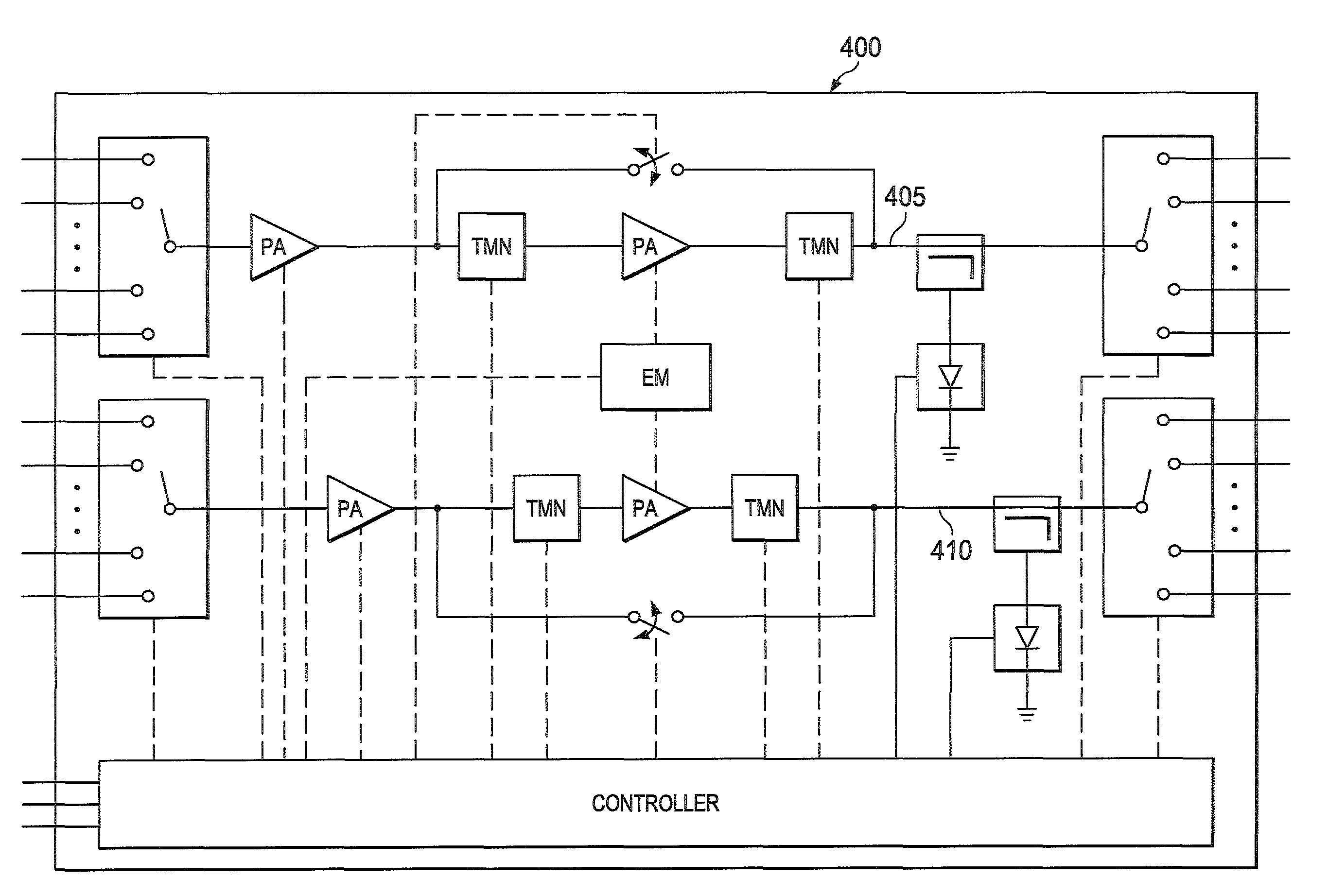 Apparatus and method for a tunable multi-mode multi-band power amplifier module