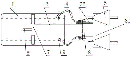 Guide rail current collector