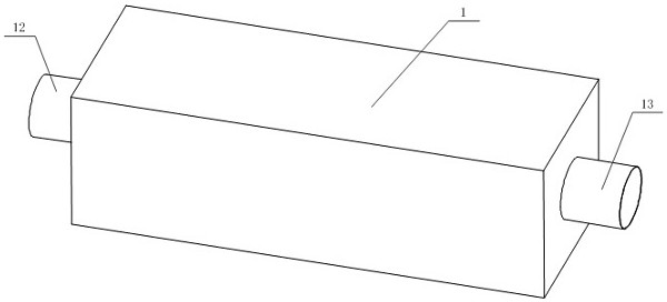 Airflow auxiliary heating device utilizing inclined plane in box body