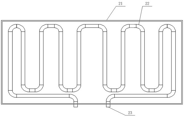 Airflow auxiliary heating device utilizing inclined plane in box body