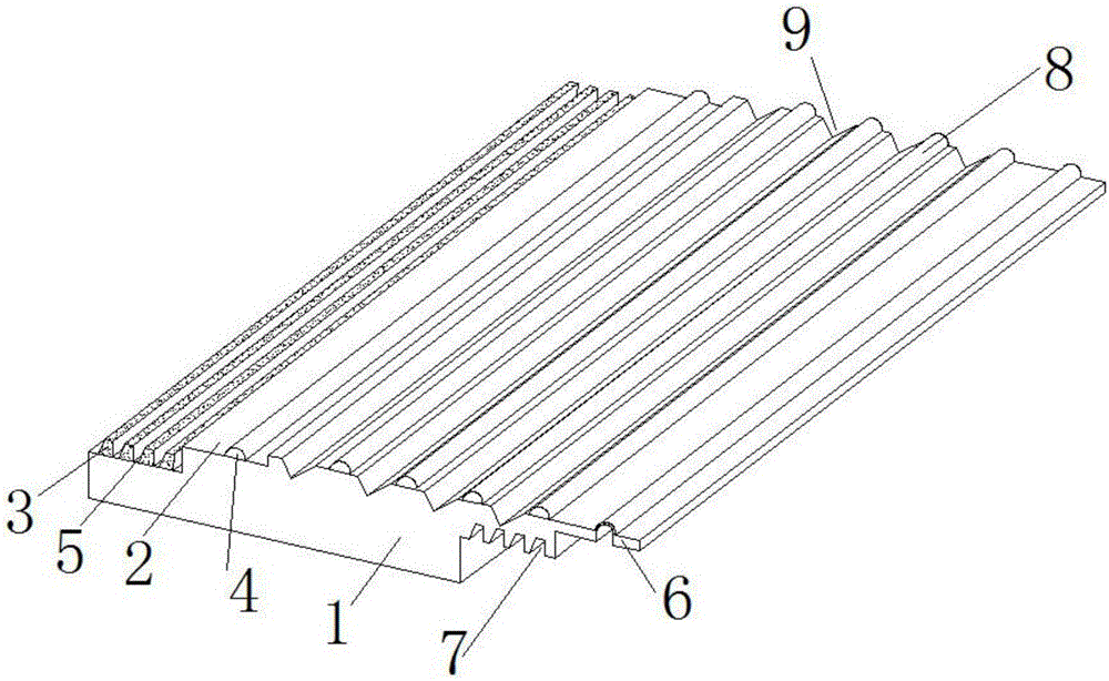 Outdoor plastic floor