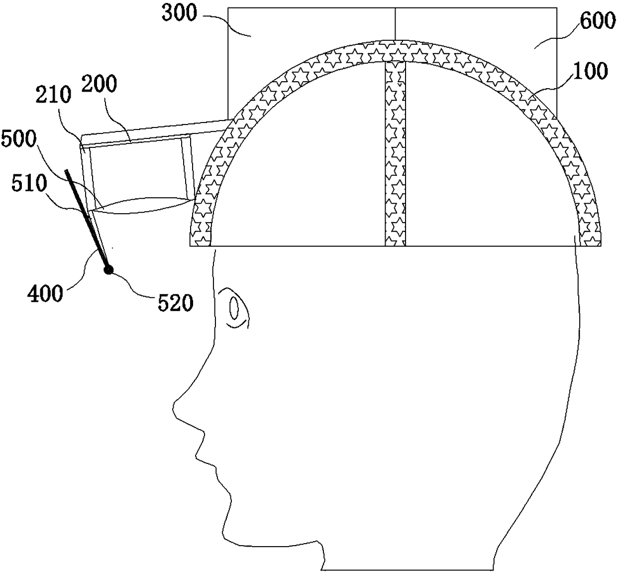 Virtual-reality display device and method with augmented reality function