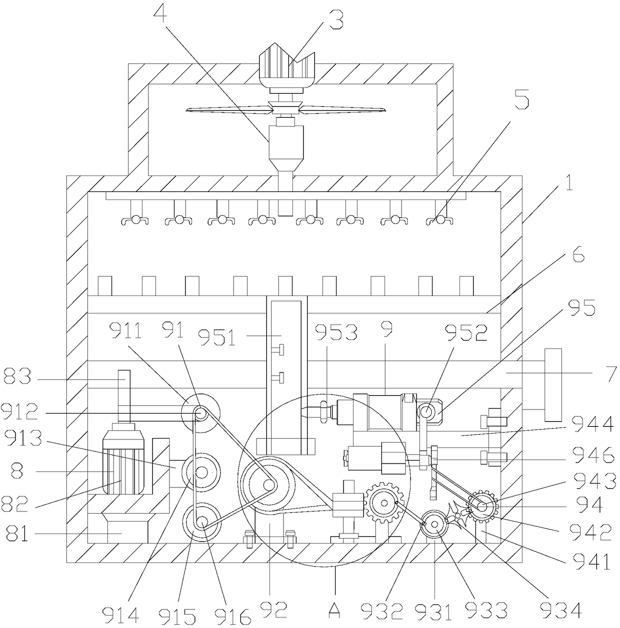 Feed upwind cooling tower