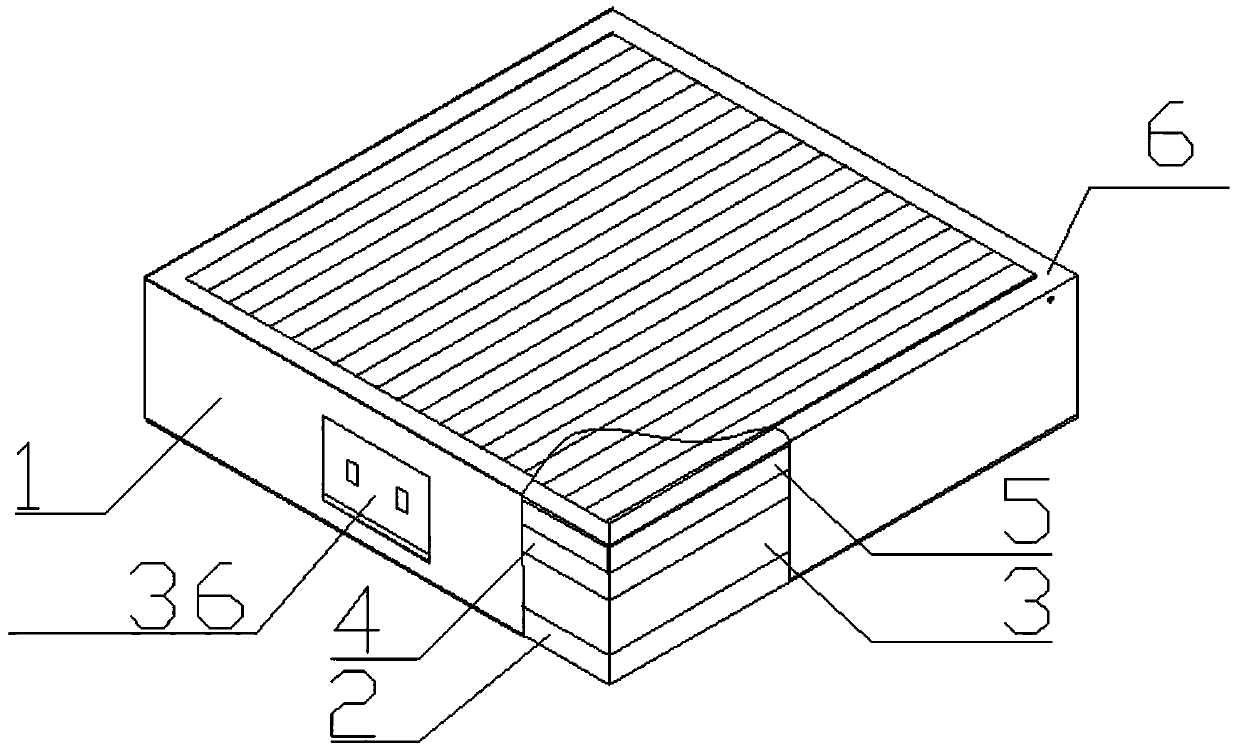 Integrated sterilization module of ultraviolet negative ion electrostatic fiber and silver copper ion fiber