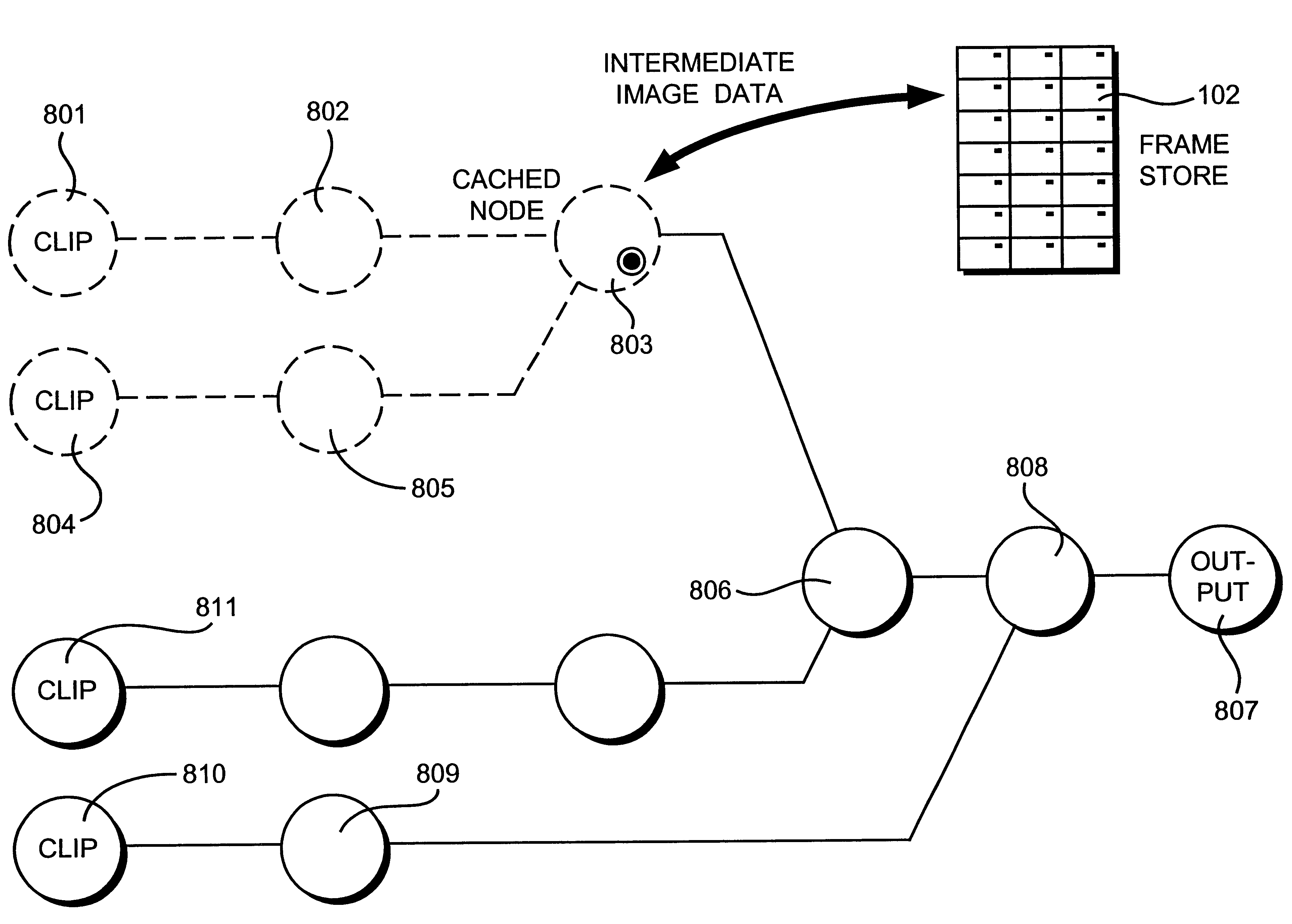 Caching data in a processing pipeline