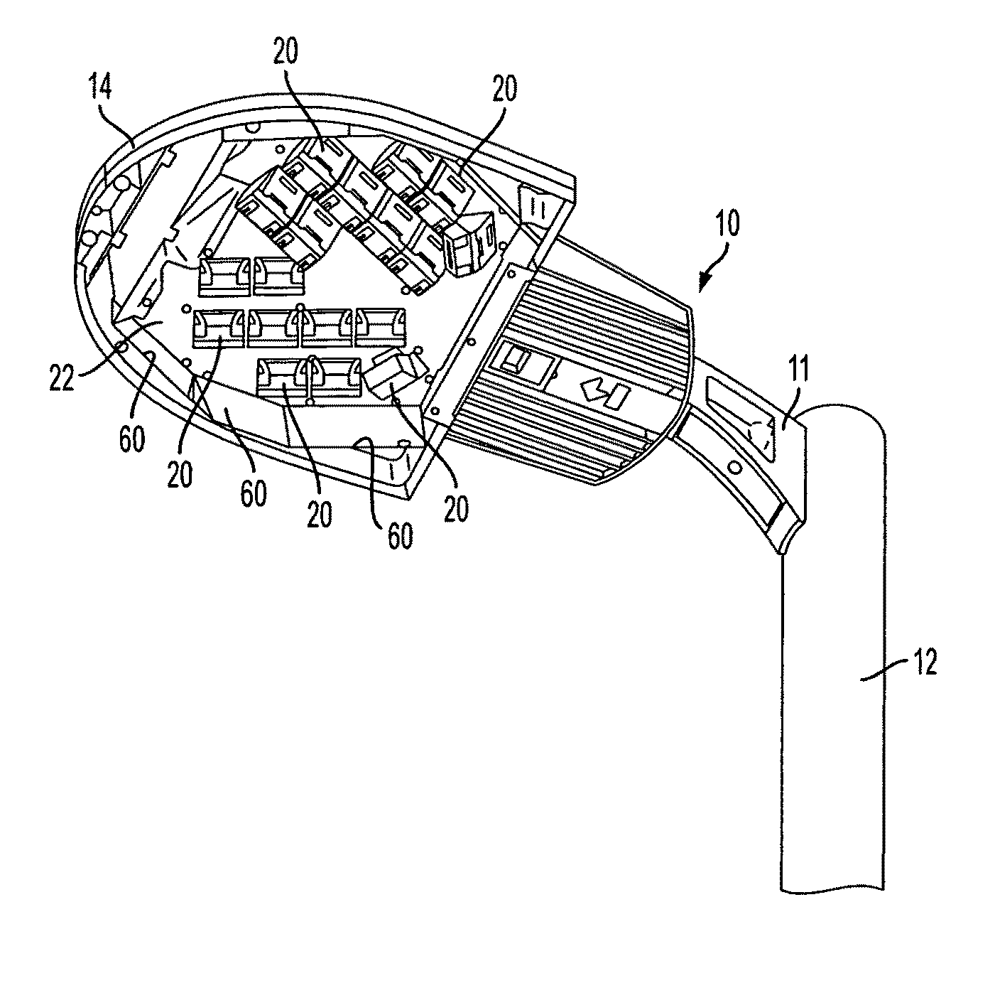 Light emitting diode module, and light fixture and method of illumination utilizing the same