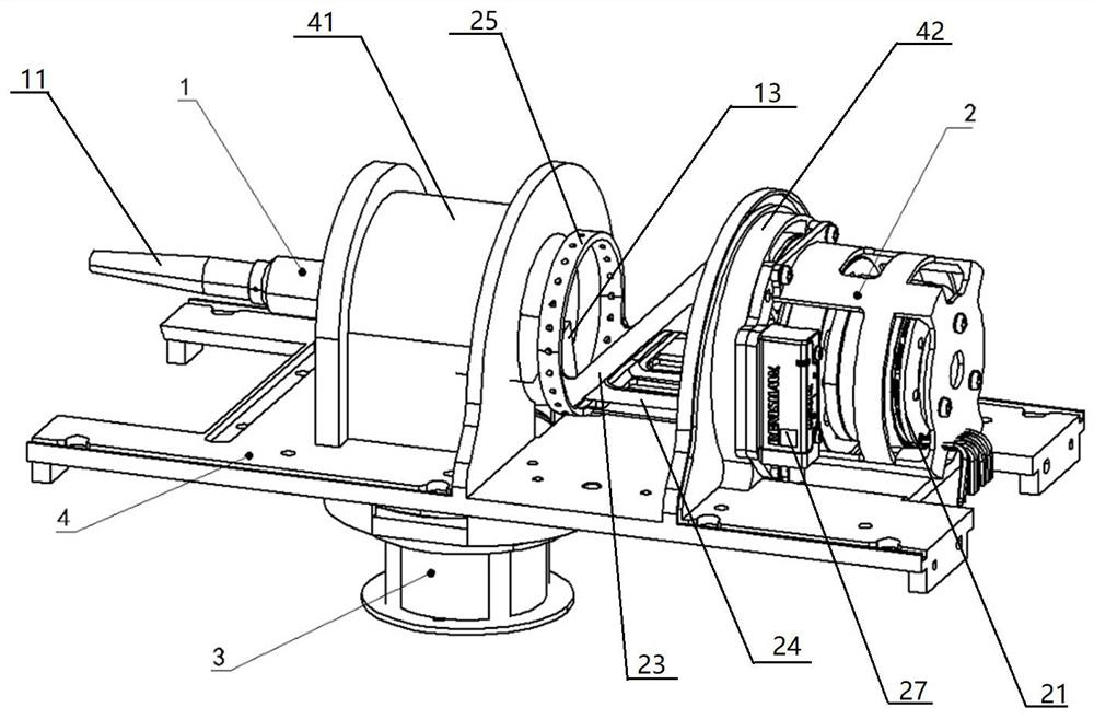 Oblique 45-degree mirror optical scanning device for laser radar