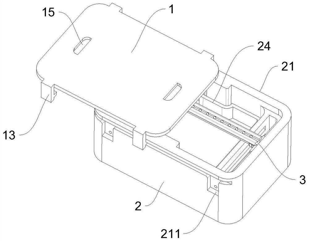 Plastic fruit and vegetable turnover box