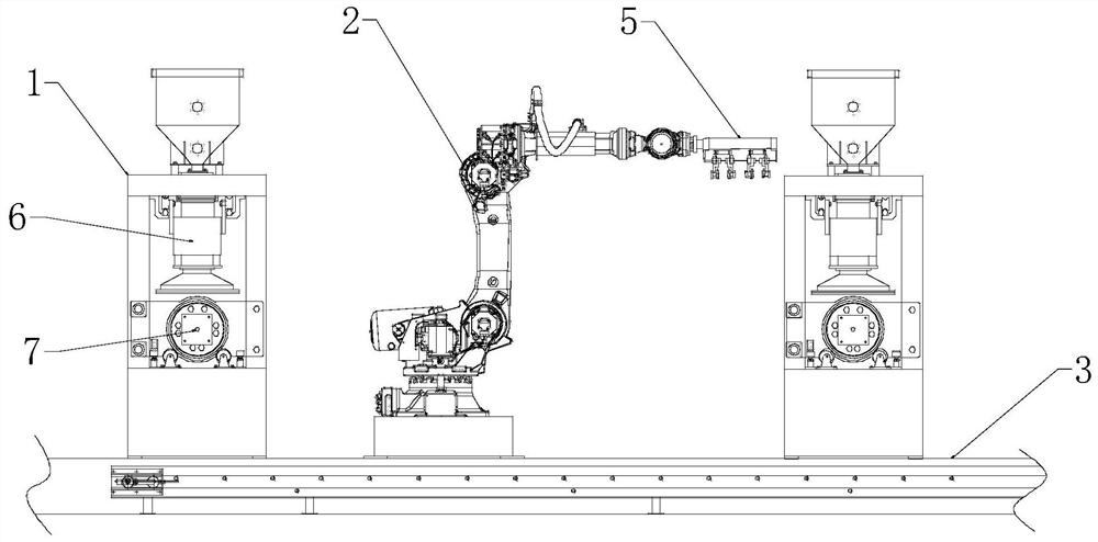 Automatic sand core production device