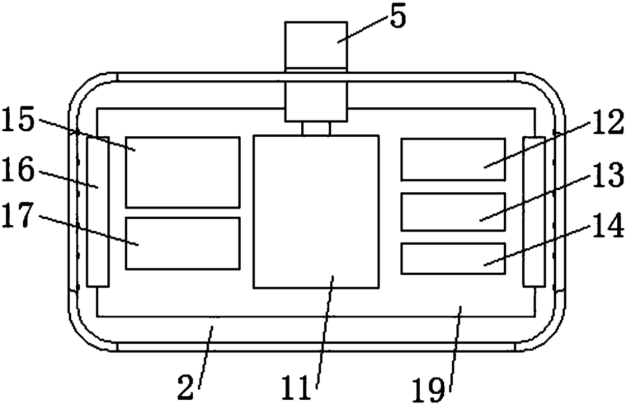 Portable projection device for marketing