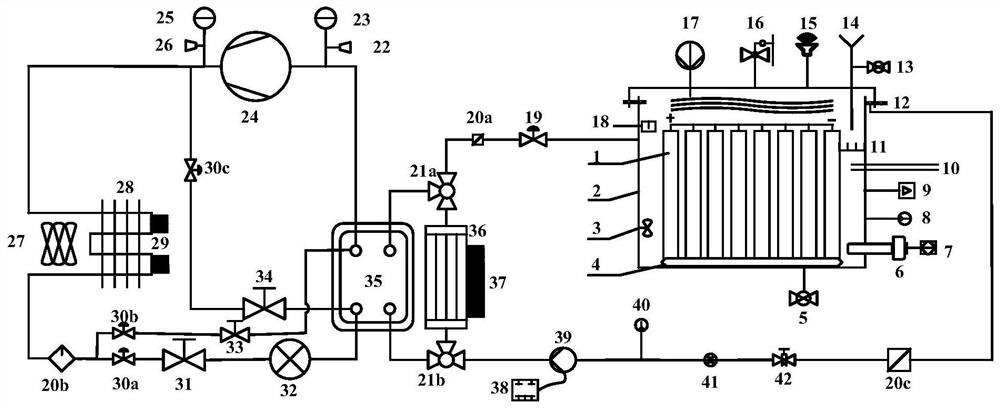 Active control type fully-immersed liquid-cooled power battery thermal management system