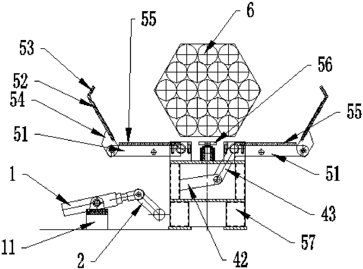 Steel tube packing device