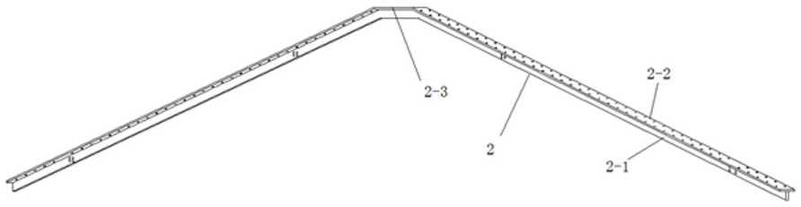 Prefabricated profile steel combined roof structure