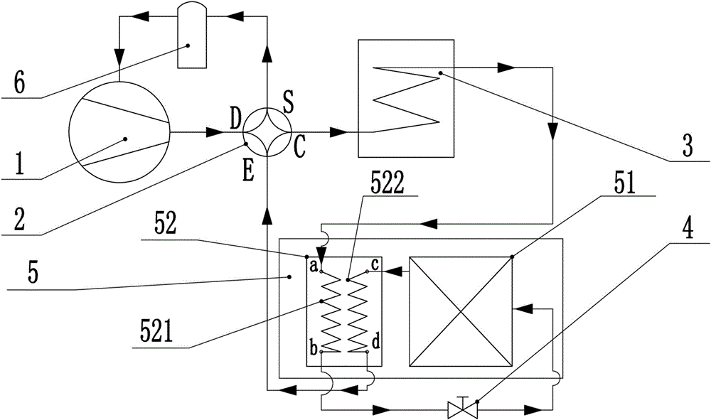 Low-temperature enthalpy increasing system and working method thereof