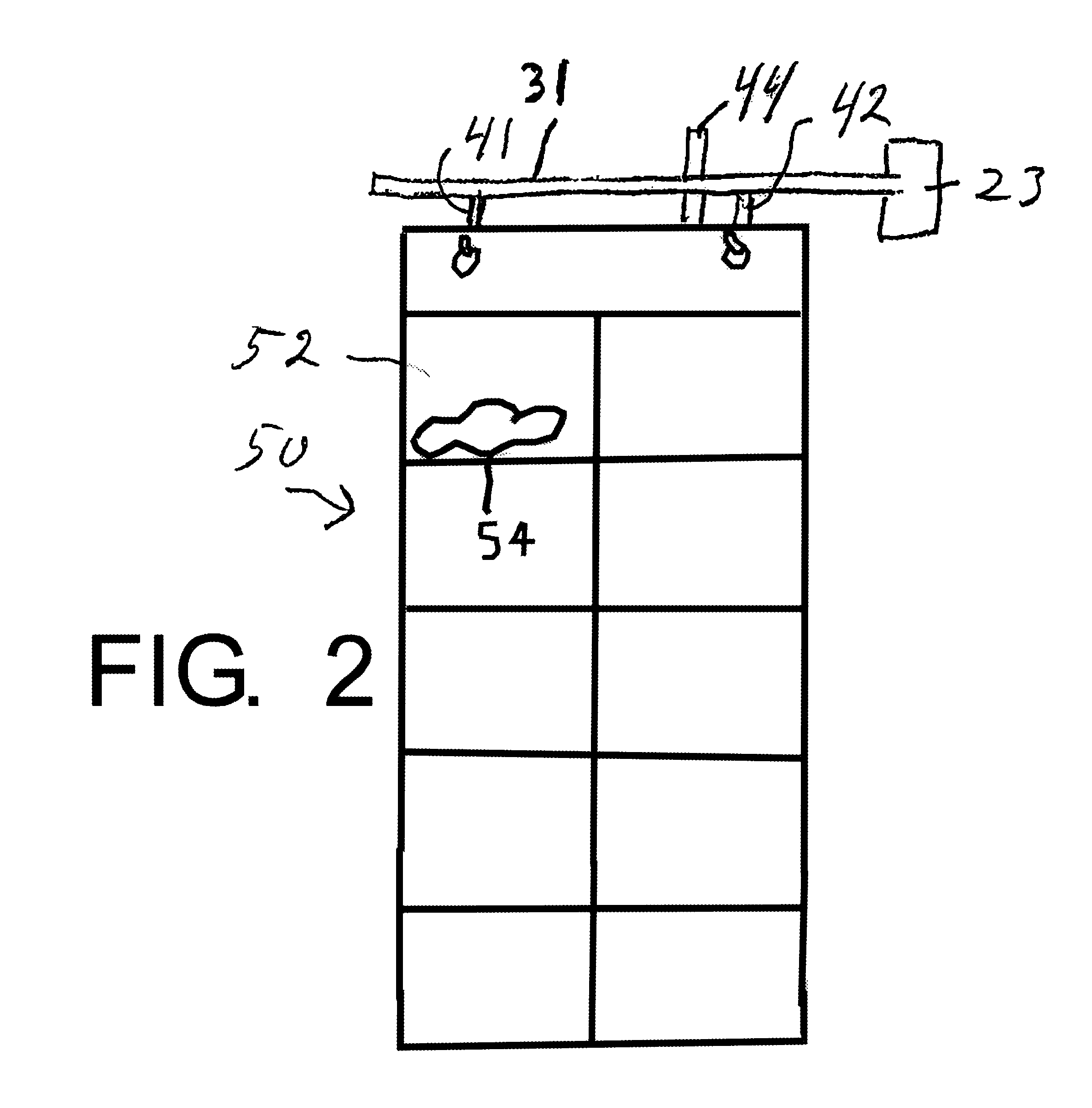 Rack for surgical sponge counter bags that facilitates sponge counting