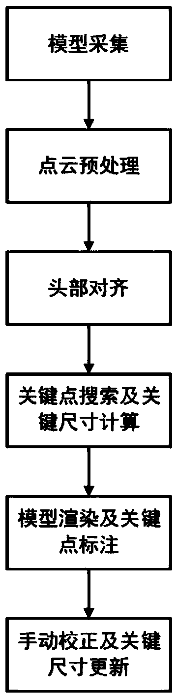 A head three-dimensional data processing method for medical diagnosis and treatment assistance