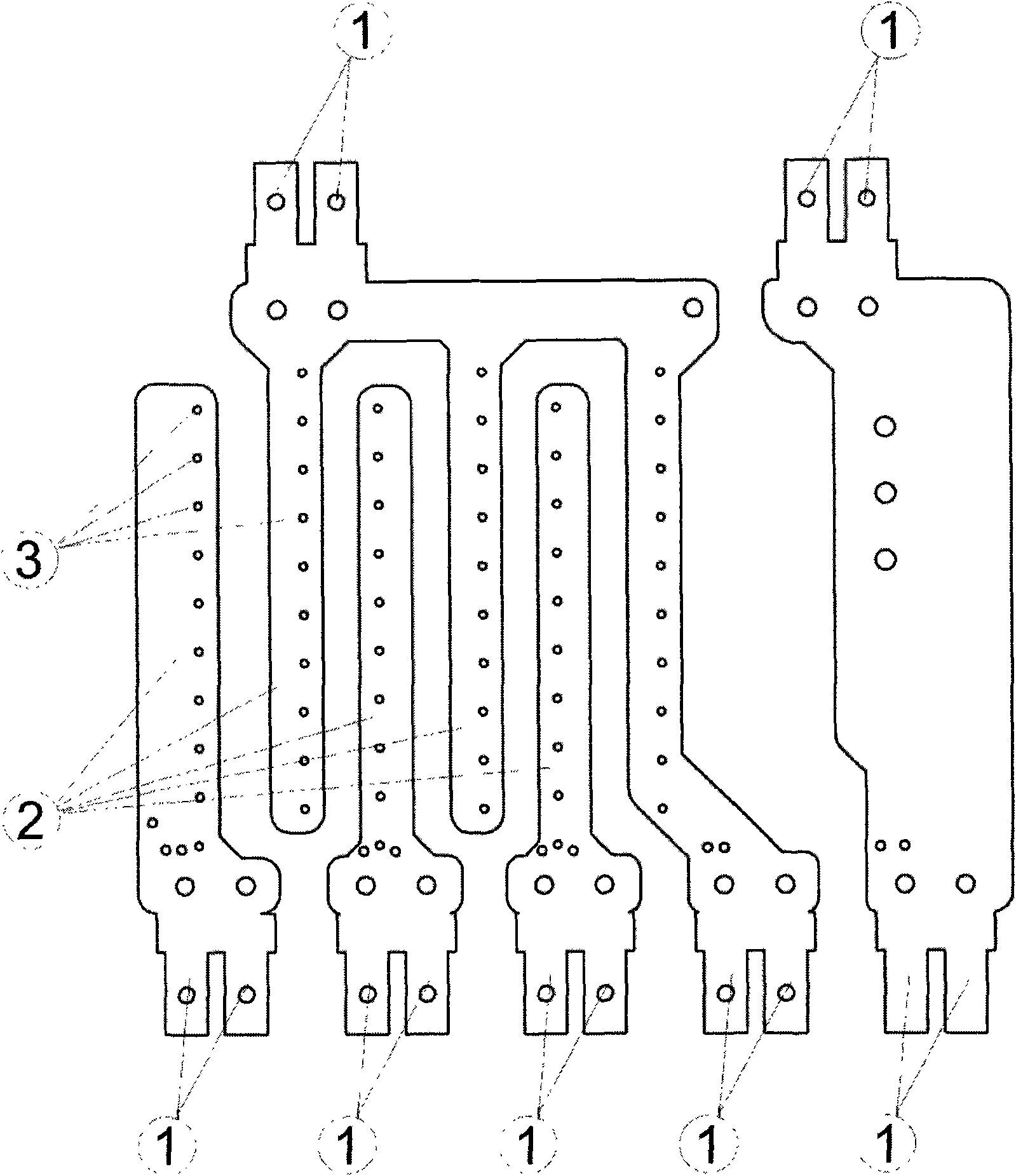 Matrix MOV circuit board structure and manufacturing method thereof