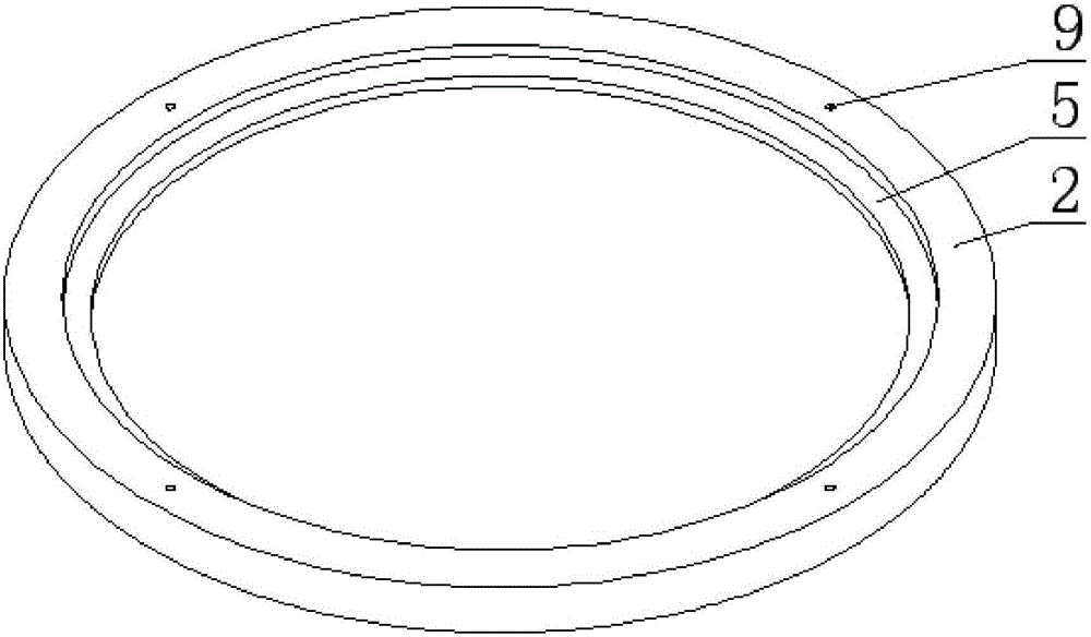 Bearing device for trial assembly of steam turbine vanes and assembly method of steam turbine vanes