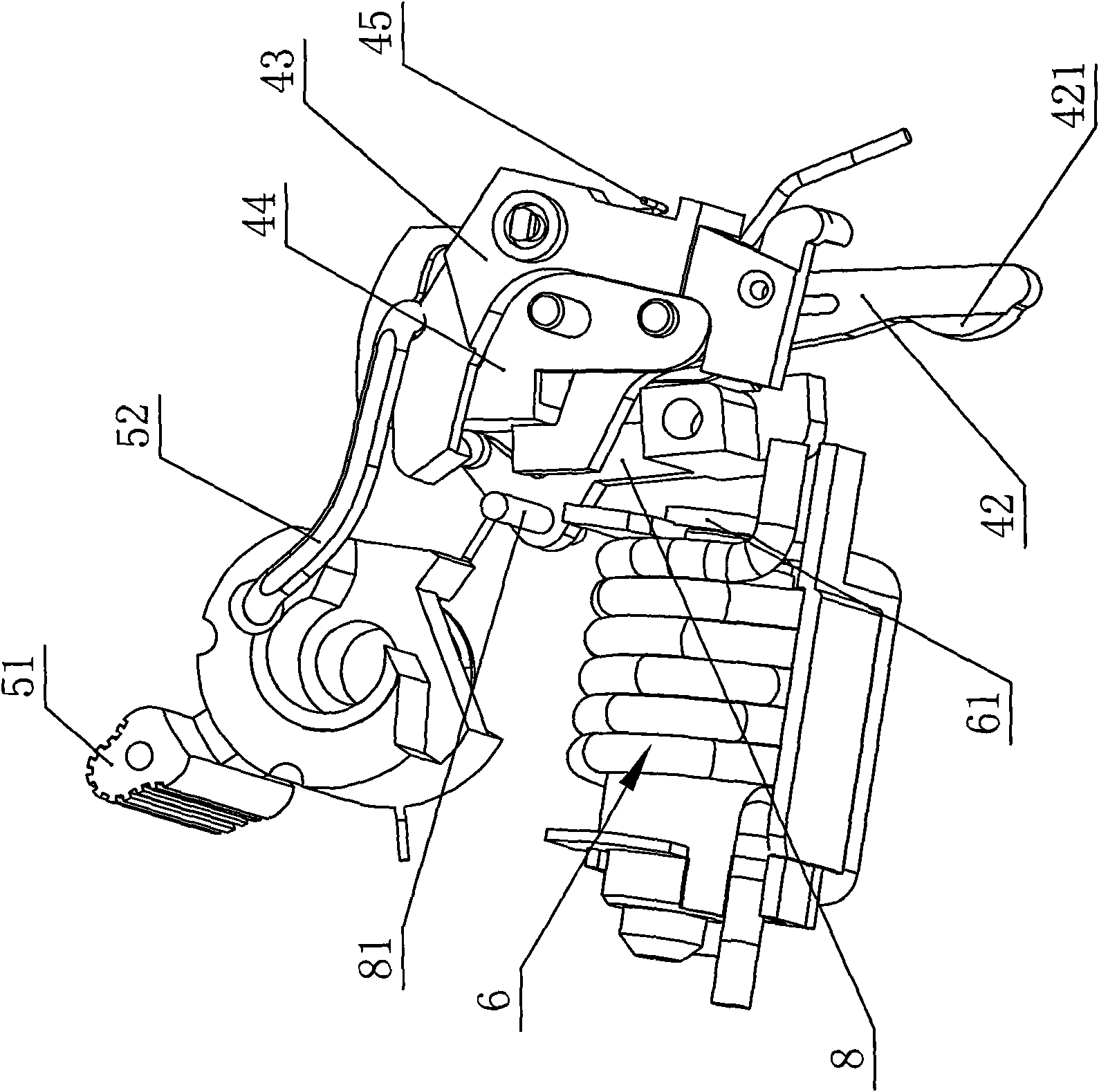 Rapid-releasing breaker