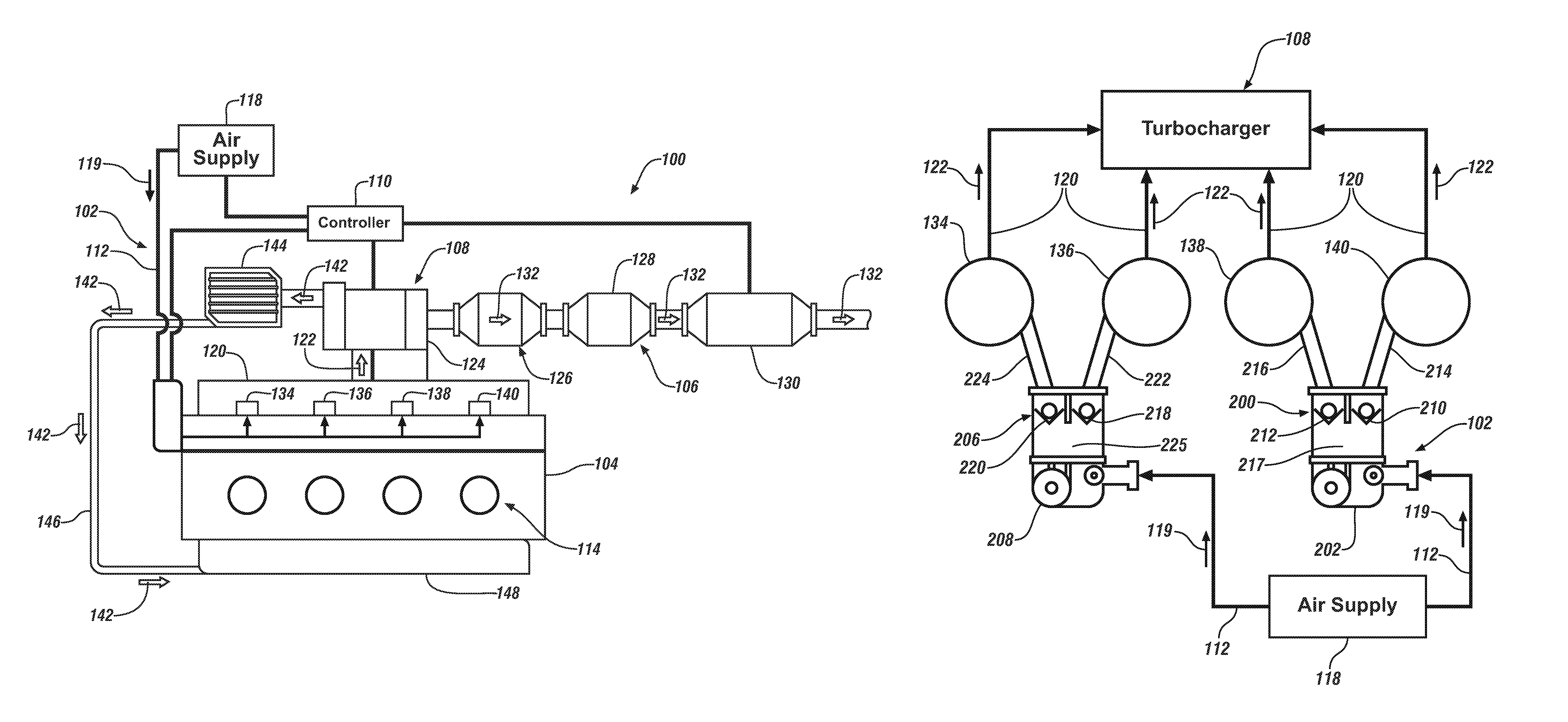 Secondary air injection system and method