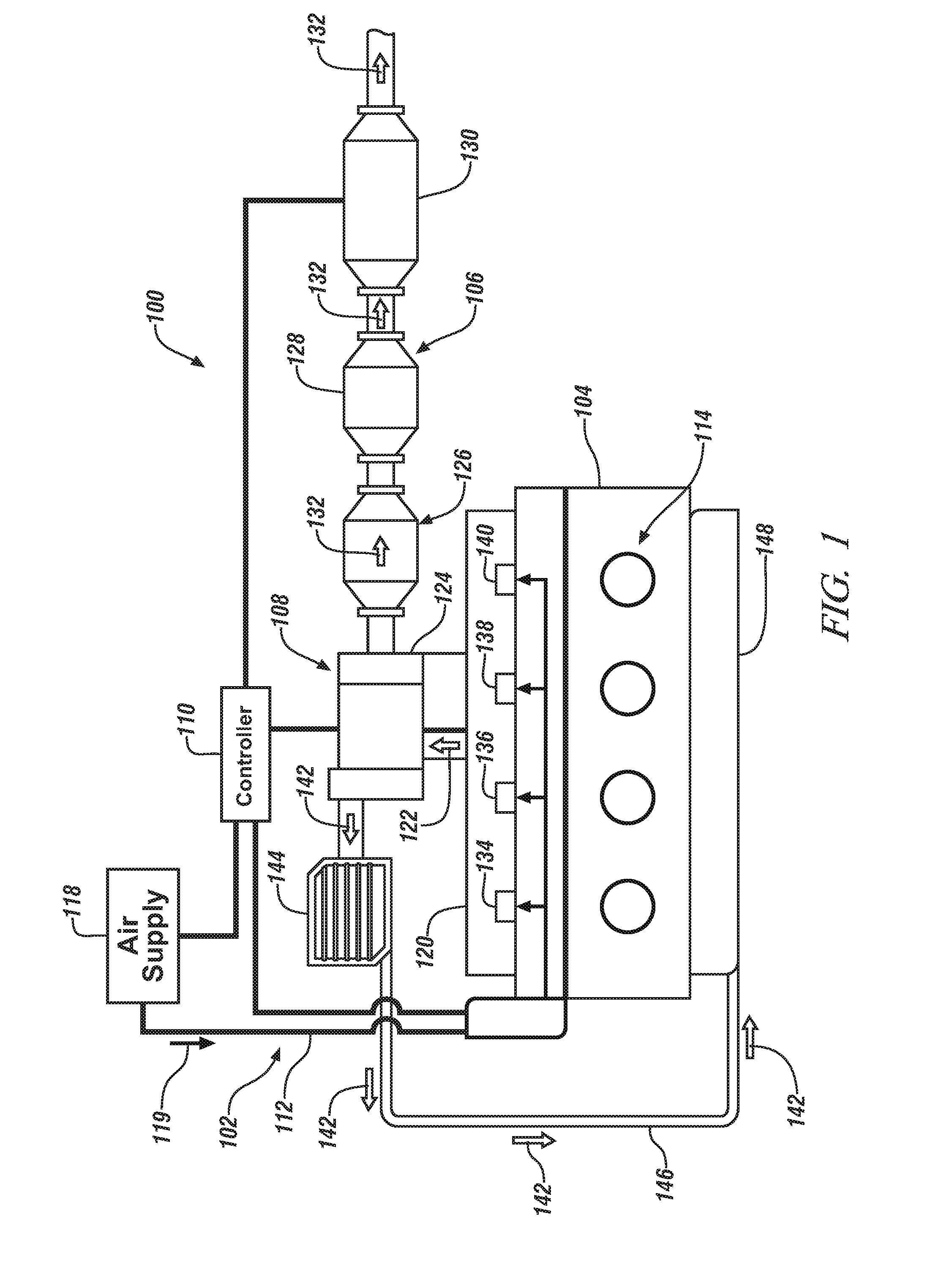 Secondary air injection system and method